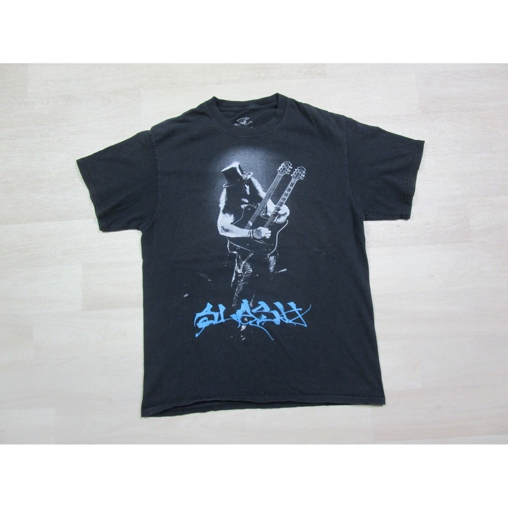 Slash Guns N Roses T Shrit (M) Double Guitar Rock Legend‎ Band Faded Punk